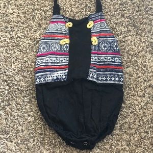 Black bubble romper